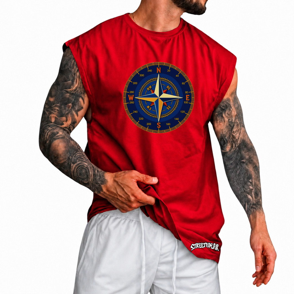 Regata Machão Oversized 100% Algodão Camiseta Cavada Musculação Streetwear Treino Praia Academia