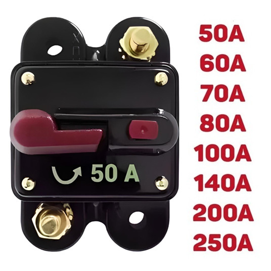 Disjuntor Som Automotivo 50a 60a 70a 80a 100a 140a 200a 250a