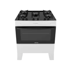 Fogão de Piso Itatiaia 5 Bocas Electra Glass Plus Branco - Bivolt