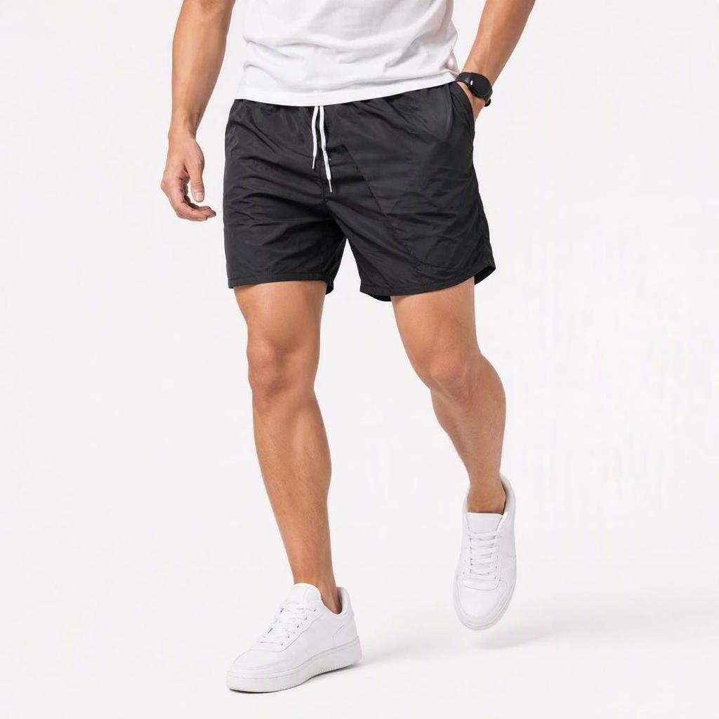 Mauricinho Short Masculino Praia Bermuda Tactel Elastano com Dois Bolsos Laterais e Cordão de Ajuste Conforto Estilo