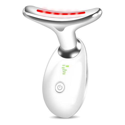 Massageador Facial Eletrico Pescoço Led Lift Fototerapia Ant Rugas Usb