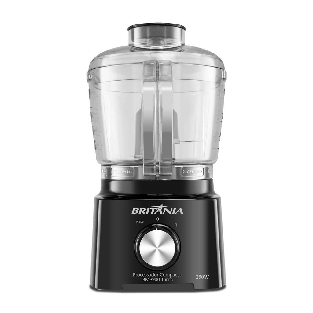 Imagem Processador Compacto Britânia 300W Turbo Preto BMP900P