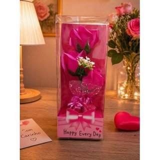 Enfeite Buque Rosas Decorativo Artificial Arranjo Florido Elegante