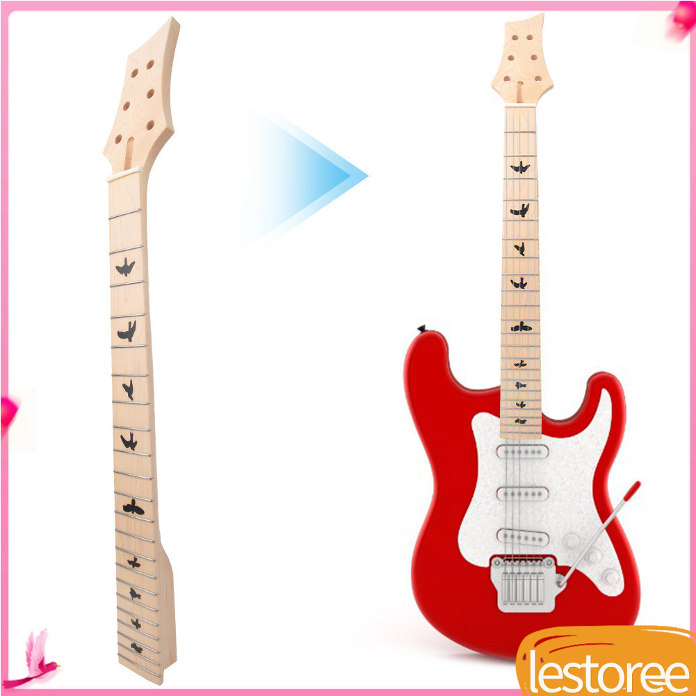 lestoree.br 22 Fret Maple Wood Guitar Neck Substituição Elétrica com
