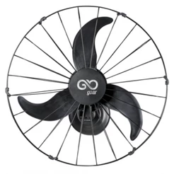 Ventilador de parede 60 cm oscilante preto - V60P Goar