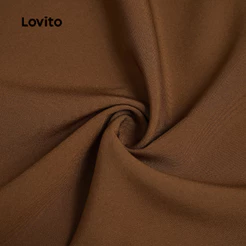 Lovito Vestido Casual com Zíper Feminino Primavera/Verão LK6LD378