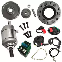 Kit Partida Elétrica Completa Titan 150 2004 Até 2008 Fan 125 2009 Até 2015 S/ Magneto