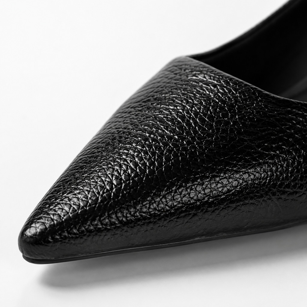 Sapato Scarpin Salto Bloco Médio Bico Fino Elegante Feminino Clássico Bebecê Original — imagem 2 de 2