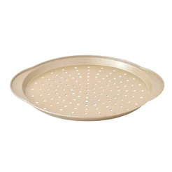 Forma de Pizza Redonda Aço Carbono Kenya Dourada 37cm