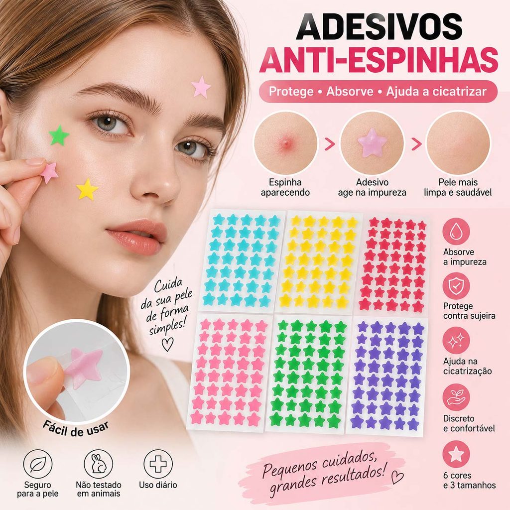 KIT ate4000 idrocolóide Acne Remendos Rosto Espinha Adesivos Para Zits Tratamento De Ponto Cuidados Com A Pele Essencial