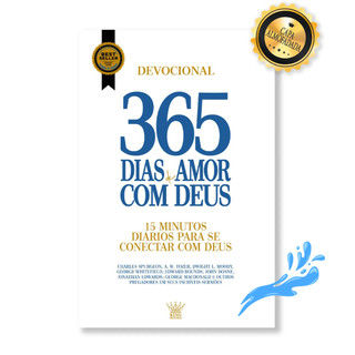 Livro 365 Dias de Amor com Deus - Devocional - Edição de Luxo Almofadada - Editora On Line