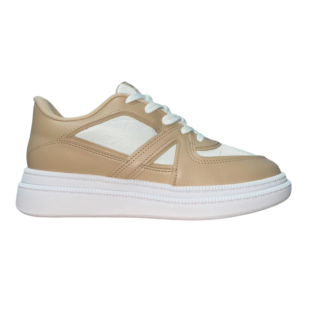 Tênis Casual Plataforma Feminino Moleca 5816.108 Branco