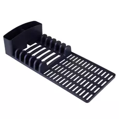 Escorredor Slim 6 Pratos 182 Dasplast Preto