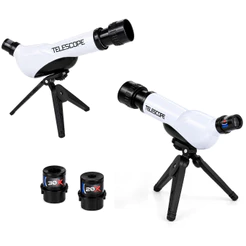 Telescópio Infantil Maravilha Galáctica com 3 Lentes e Tripé Ajustável Brinquedo Educativo - Castela