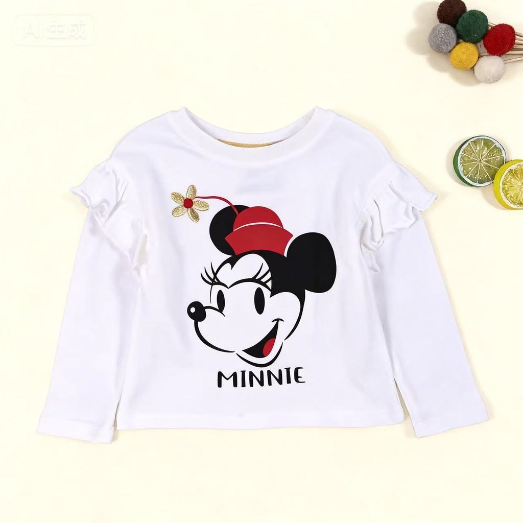 Bem-estar estilo comércio exterior europeu americano bebê menina primavera outono algodão manga comprida camiseta topo c