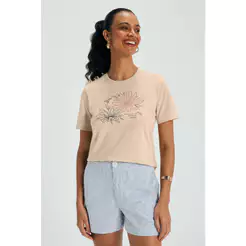 Short Feminino Tricoline Fio Tinto Marialícia Azul