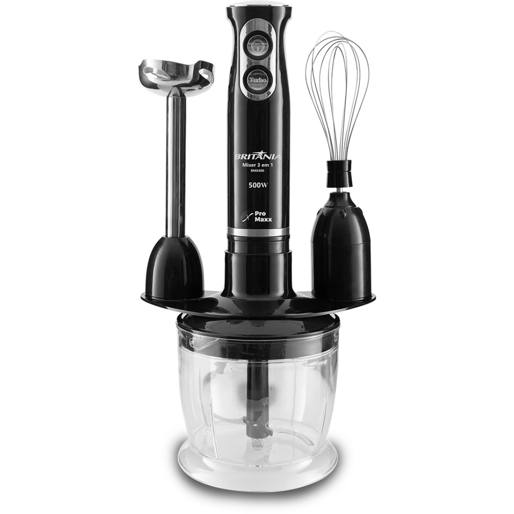 Mixer 3 em 1 Sem Fio 500W BMX400P Britânia