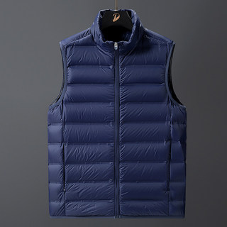 Colete de algodão masculino leve outono inverno colete masculino gola alta tamanho grande jaqueta Casual engrossado cole