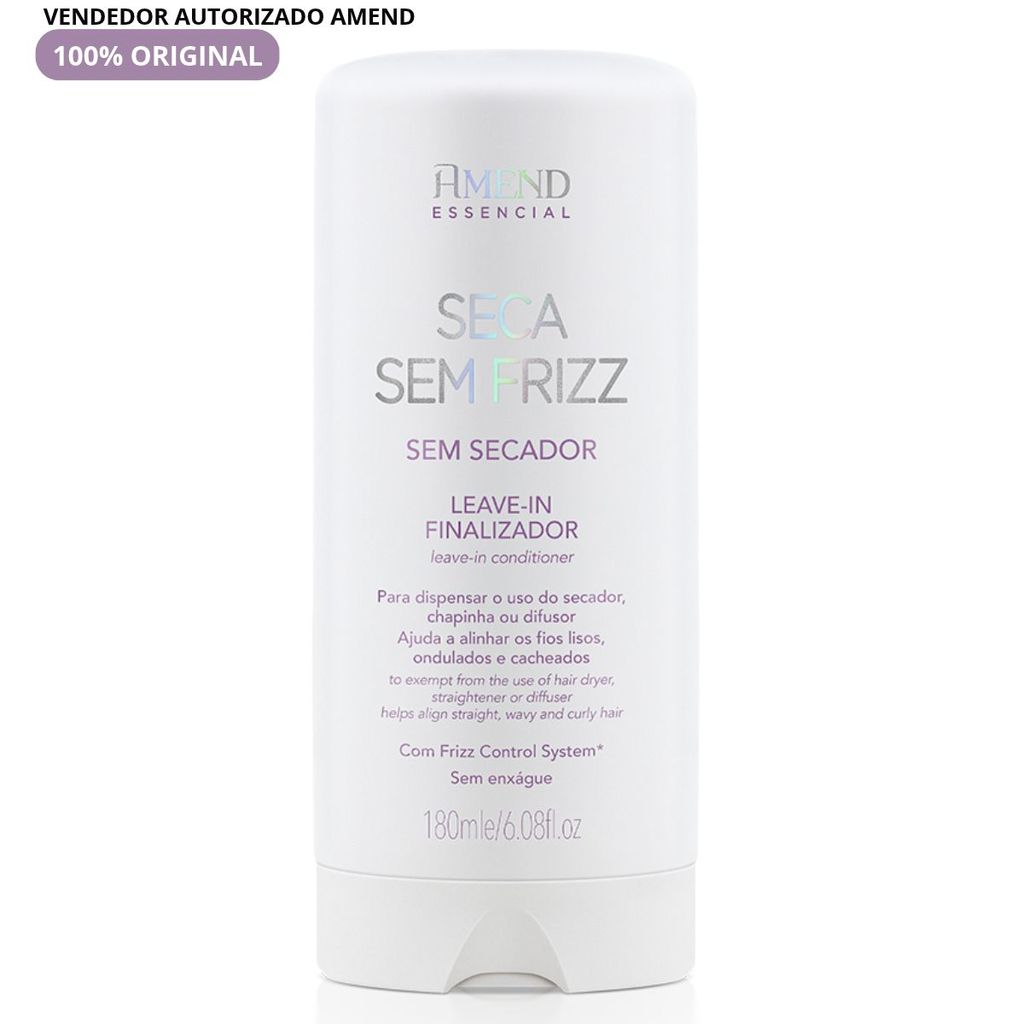 Amend Essencial Seca Sem Frizz Proteção térmica 180ml