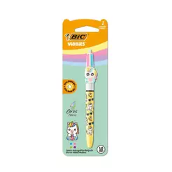 Caneta esferográfica 1.0 retrátil Vibbies Unicórnio 4 cores Bic