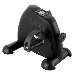 MINI BICICLETA ERGOMETRICA PRETA COM MONITOR PARA FISIOTERAPIA E REABILITACAO WCT FITNESS