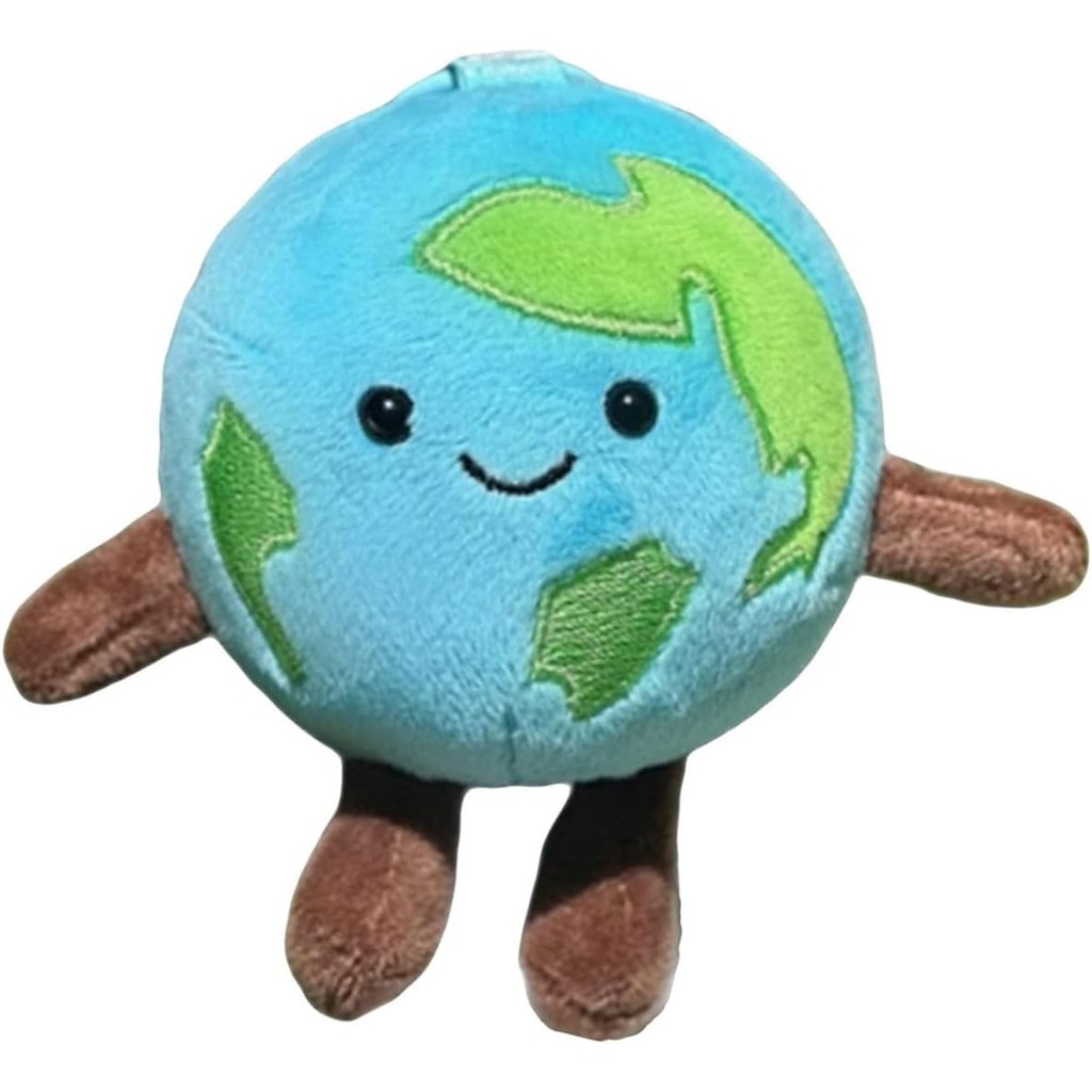 Chaveiro De Globo De Pelúcia , Terra Fofo De 3.9 Polegadas , Pingente De Bolsa De Planeta Com Clipe Sorridente Para Moch em Oferta na Shopee