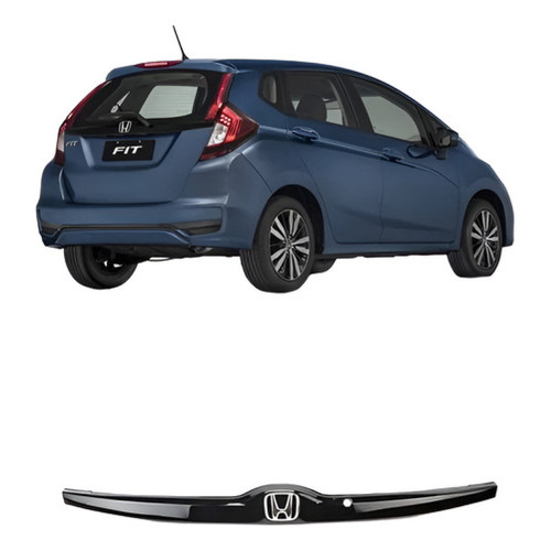 Friso Moldura Régua Tampa Traseira Carro Honda Fit Ano 2015 2018 2019 2020 2021