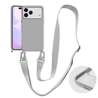 Capa De Cordão Com Alça Crossbody Para iPhone 16 17 Pro Max 17 Air 16 Plus Macia De Silicone em Oferta na Shopee