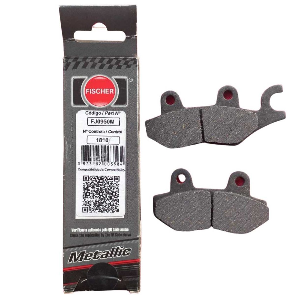Pastilha Freio (Ld/Diant) Tras Super Tenere 89.../Burgman 400 07... Fischer