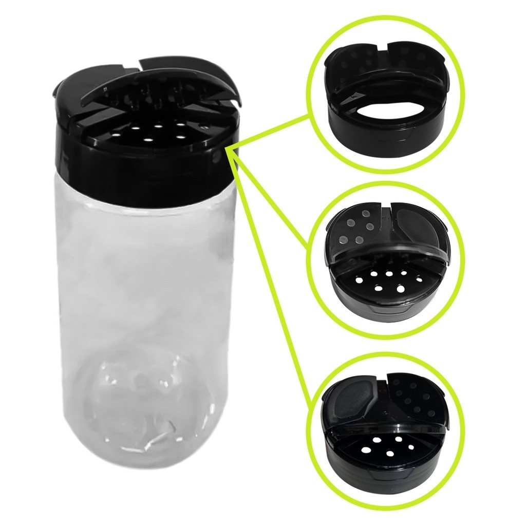 Pote para Tempero 250ml Tampa Tripartida Redondo em Oferta na Shopee