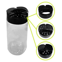 Pote para Tempero 250ml Tampa Tripartida Redondo