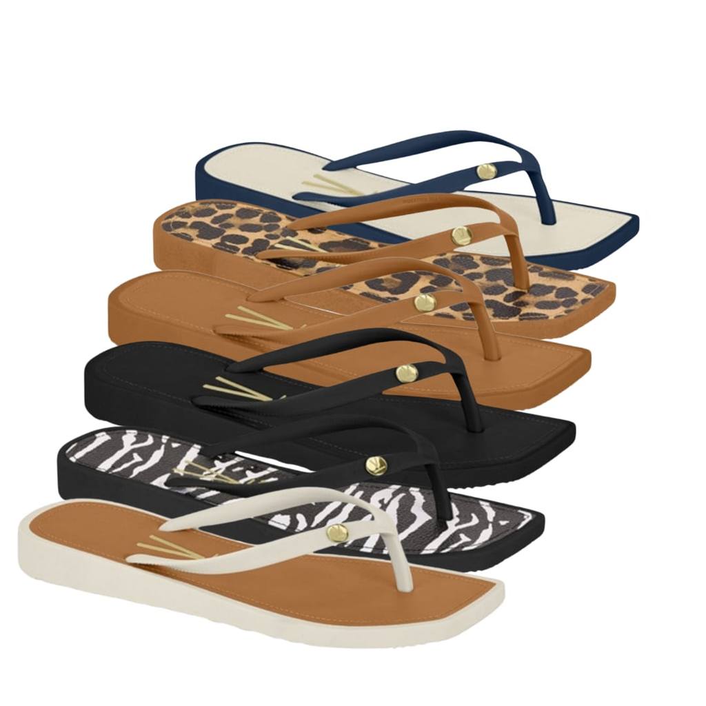 Chinelo Dedo Rasteira Vizzano Bico Quadrado Feminino Pingente Original 6531100