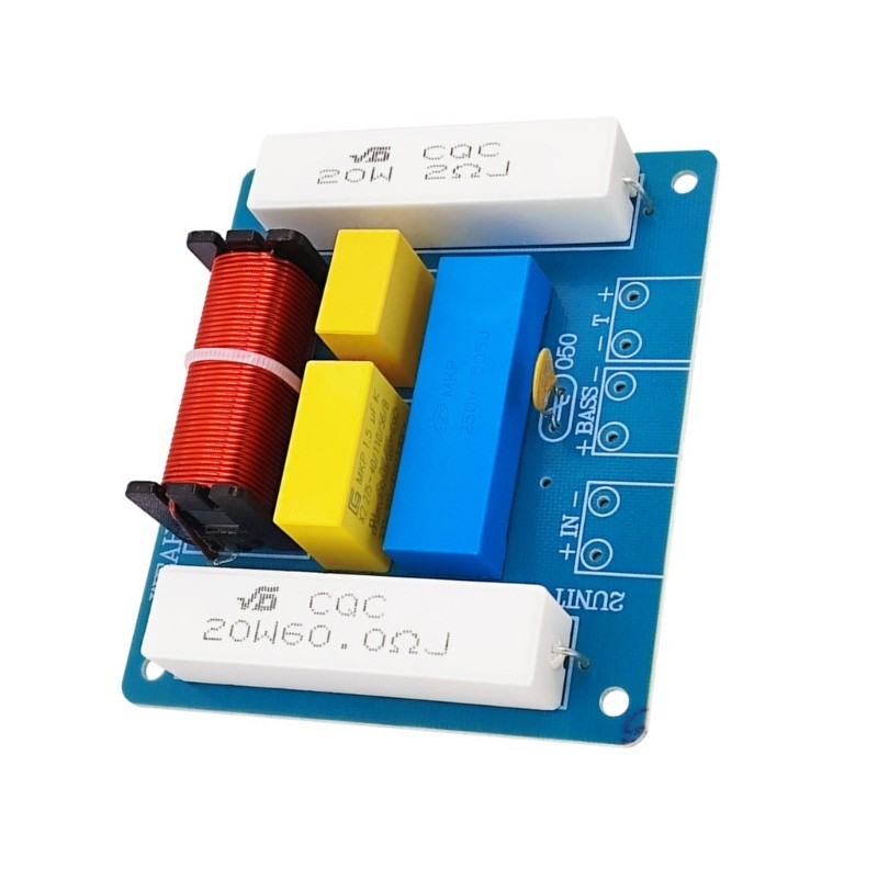 Li * WEAH-245 Divisor Frequência 2 Vias Sound Crossover MKP Capacitores Indutores Temperatura Para Som Gra