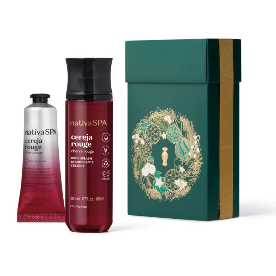 Kit Presente Natal Nativa Spa Cereja Rouge (2 itens)
