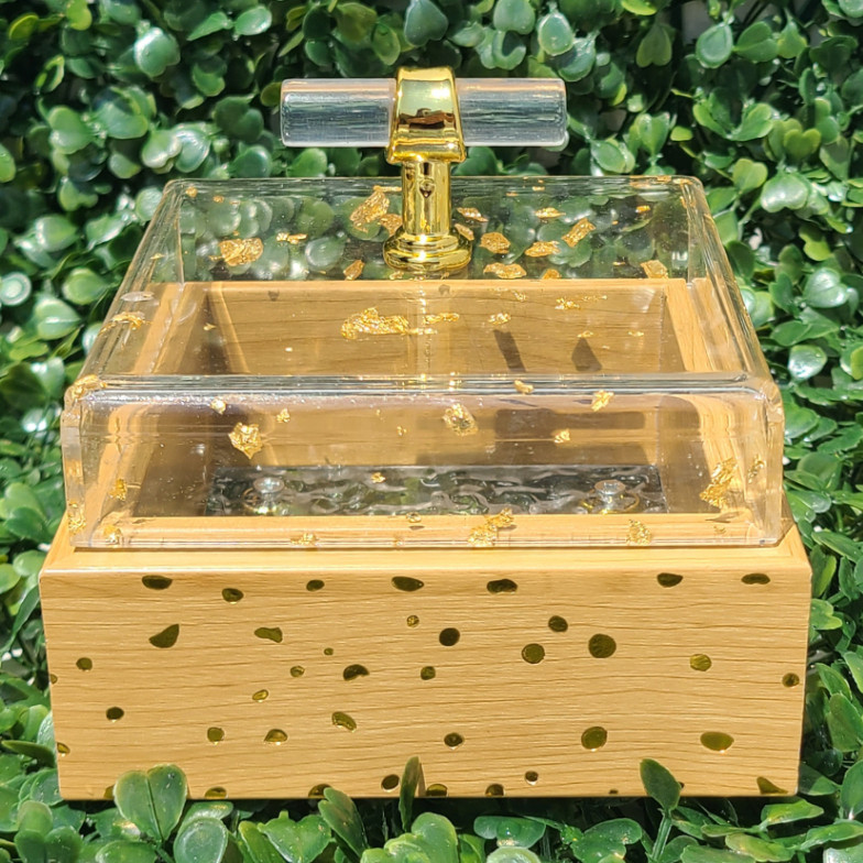 Porta Joias Caixa decoração Organizador Portátil  Armazenamento de Brinco Colar Porta objeto caixa multiuso