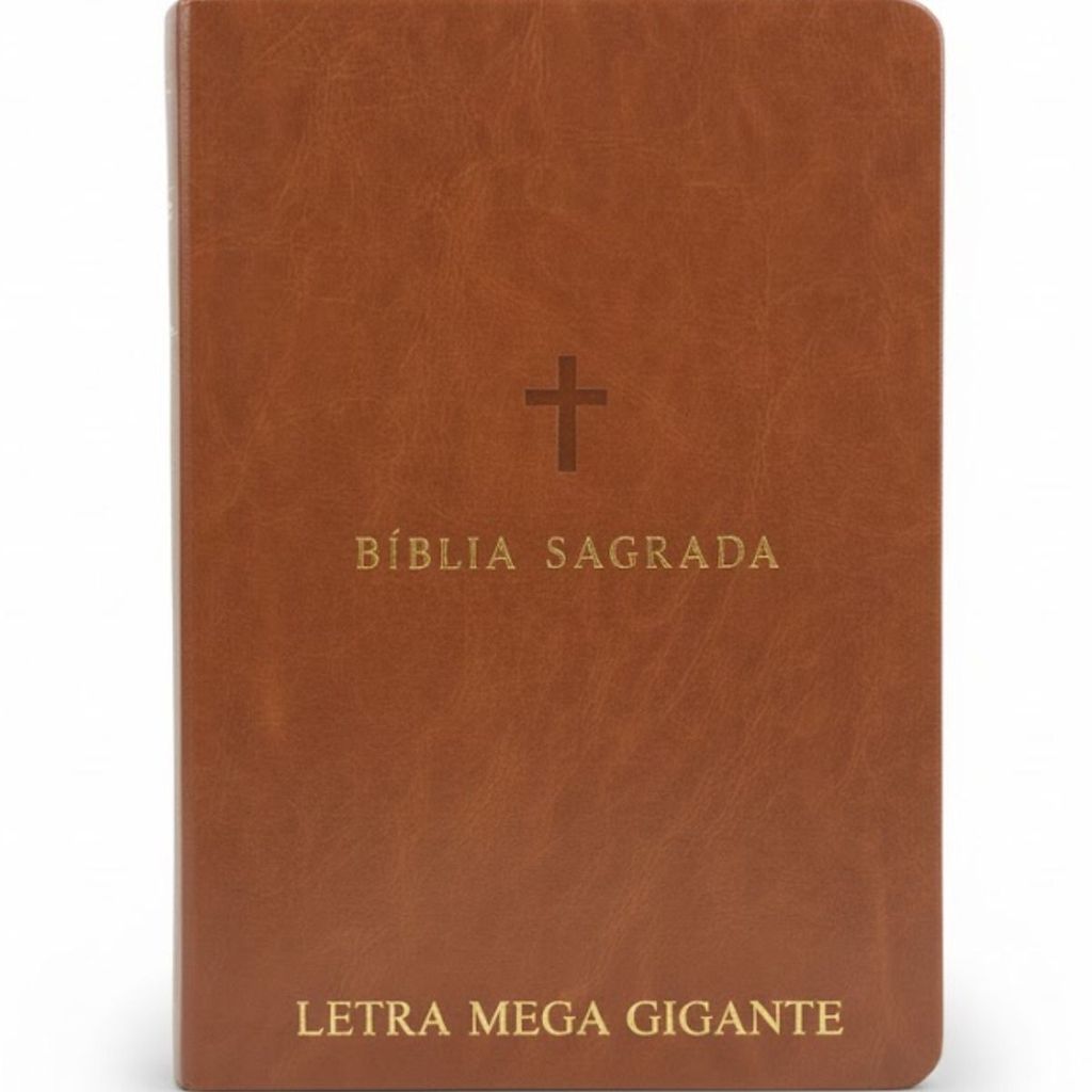 Bíblia Sagrada | ARC | Letra Mega Gigante | Capa Luxo Marrom