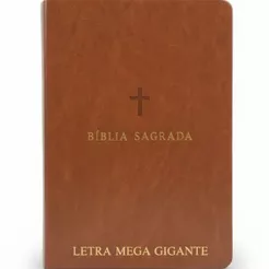 Bíblia Sagrada | ARC | Letra Mega Gigante | Capa Luxo Marrom