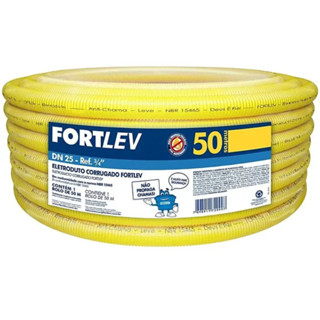 Conduíte Eletroduto Corrugado Fortlev 3/4" Rolo 50m em Oferta na Shopee