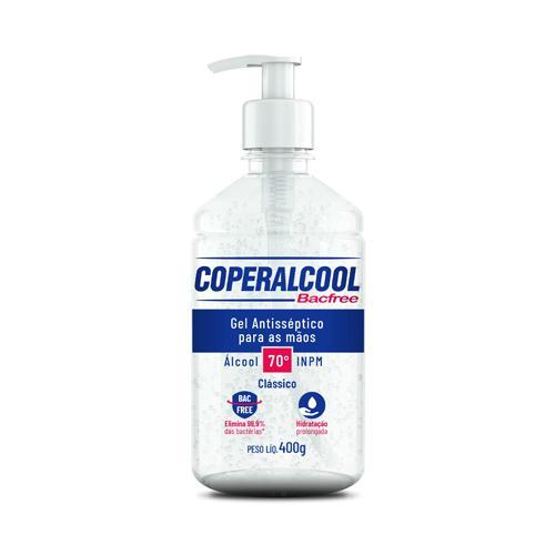 Coperalcool Bacfree Álcool Gel Higienizador de Mãos 70°INPM 400g Clássico