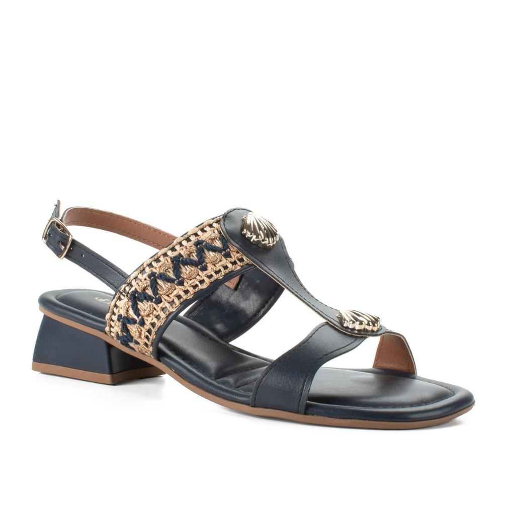 Sandália Mississipi de Salto Bloco Feminina J0531 em Oferta na Shopee