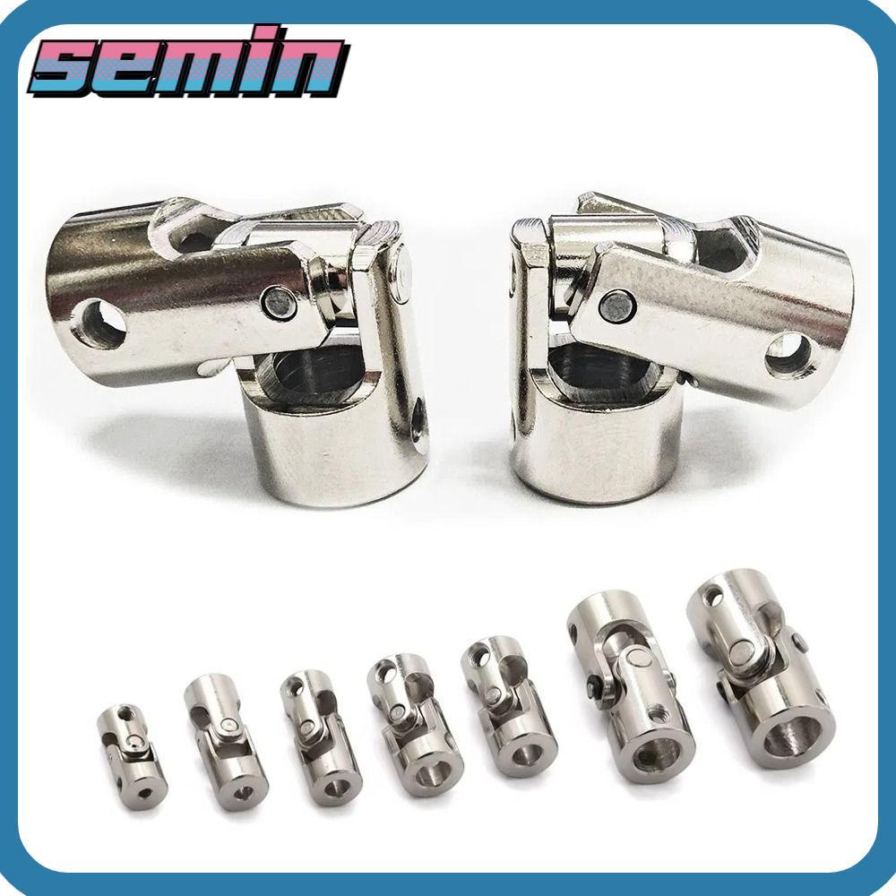 Junta Cardan SEMIN , Conector De Motor Prateado Universal , Acoplador De Eixo De Metal De Vários Tamanhos 2.3/3/4/5/6/8/