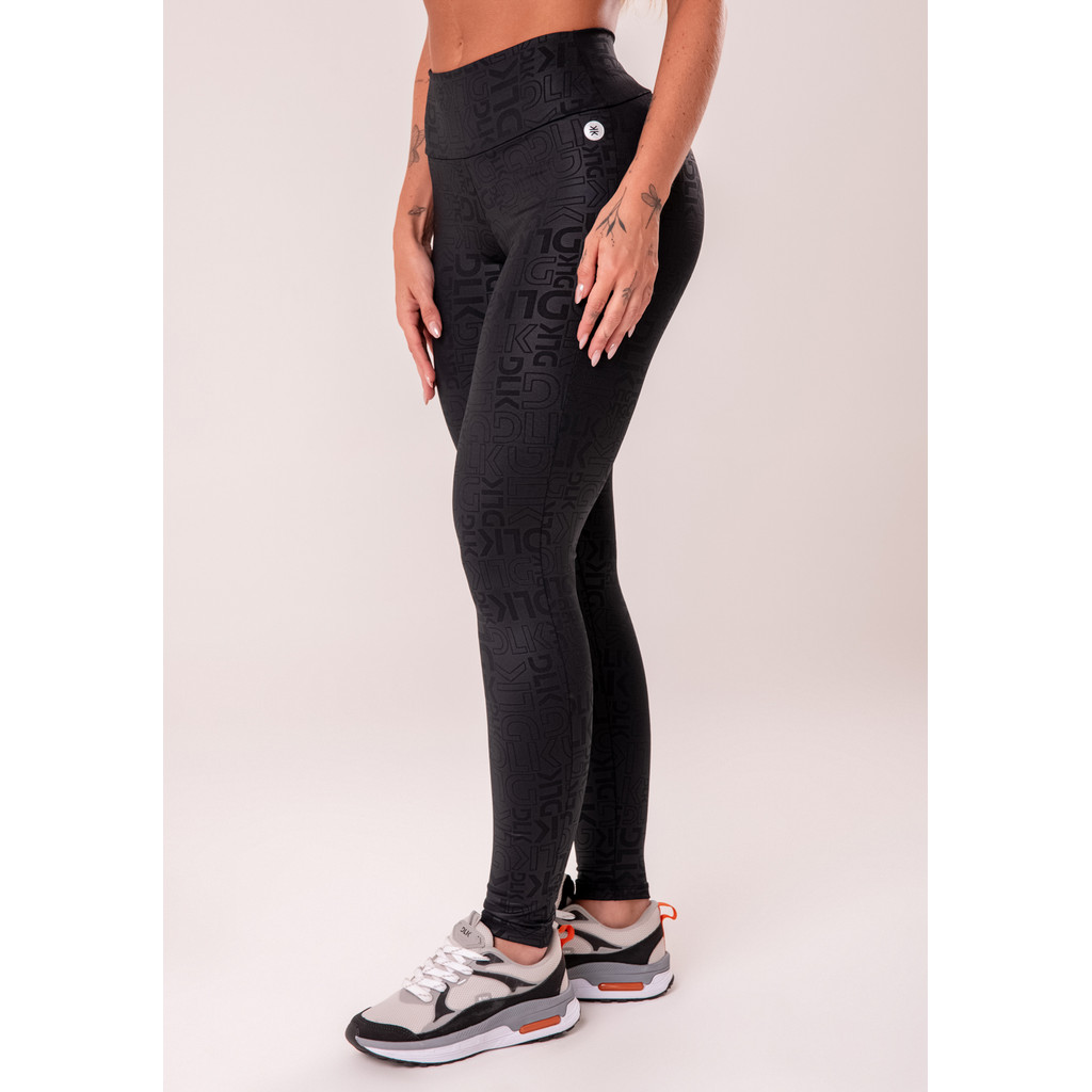 LEGGING FITNESS FEMININA LOGOMANIA REFLECTIONS DLK em Oferta na Shopee