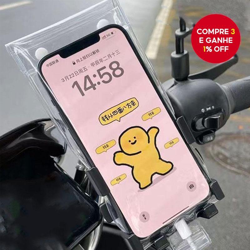 Capa De Telefone Recarregável À Prova D'água Para Entrega-Bolsa Protetora Com Tela Sensível Ao Toque Bateria Integrada