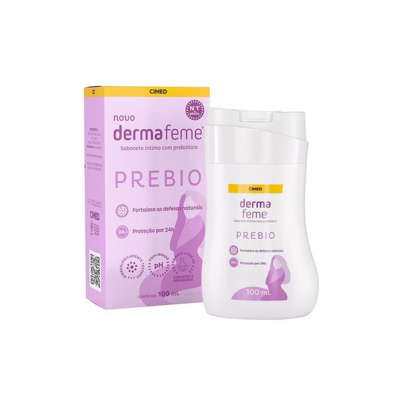 Sabonete Líquido Íntimo Dermafeme Prebio 100ml em Oferta na Shopee