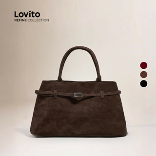(Bags) Lovito Refine Elegante Pasta Simples Vintage Capacidade Pequena Bolsa de Ombro para Mulheres LFA50543 em Oferta na Shopee