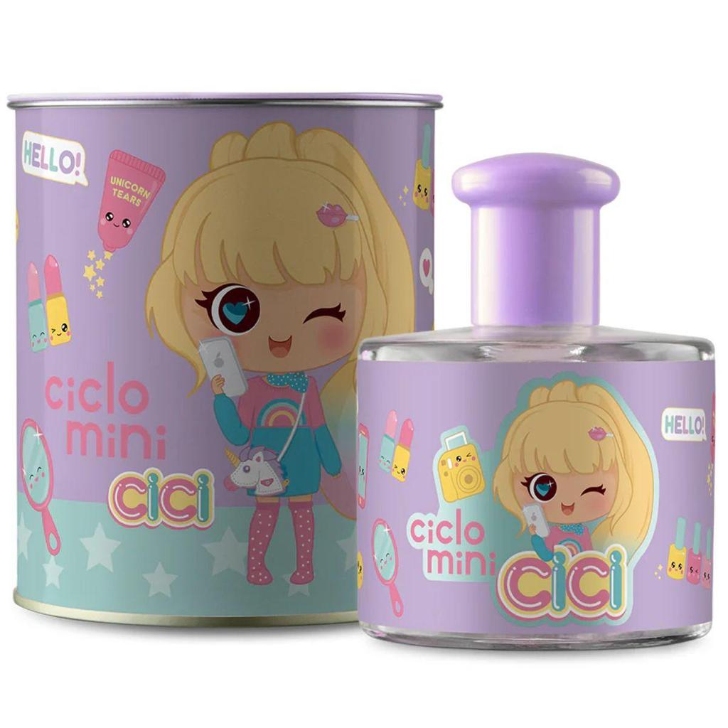 Perfume Infantil Deo Colônia Cici Bela Suave 100ml Ciclo Cosmetico Lata Presente