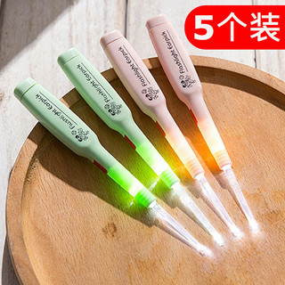 Colher de orelha luminosa visível Colher de orelha Colher de orelha com luz Crianças Fivela de de c