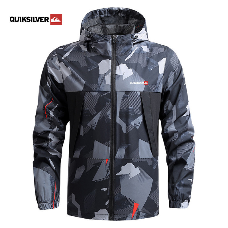 Jaqueta Quiksilver Sports Breathe Masculina Casual Com Capuz