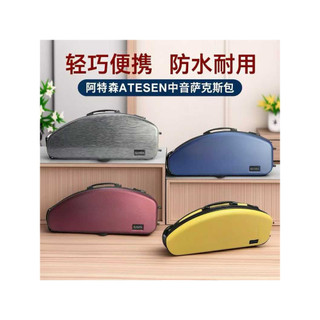 Atesen atesen High School Tenor pequeno cotovelo saxofone bagagem à prova dwaterproof água casca dura mochila combinação