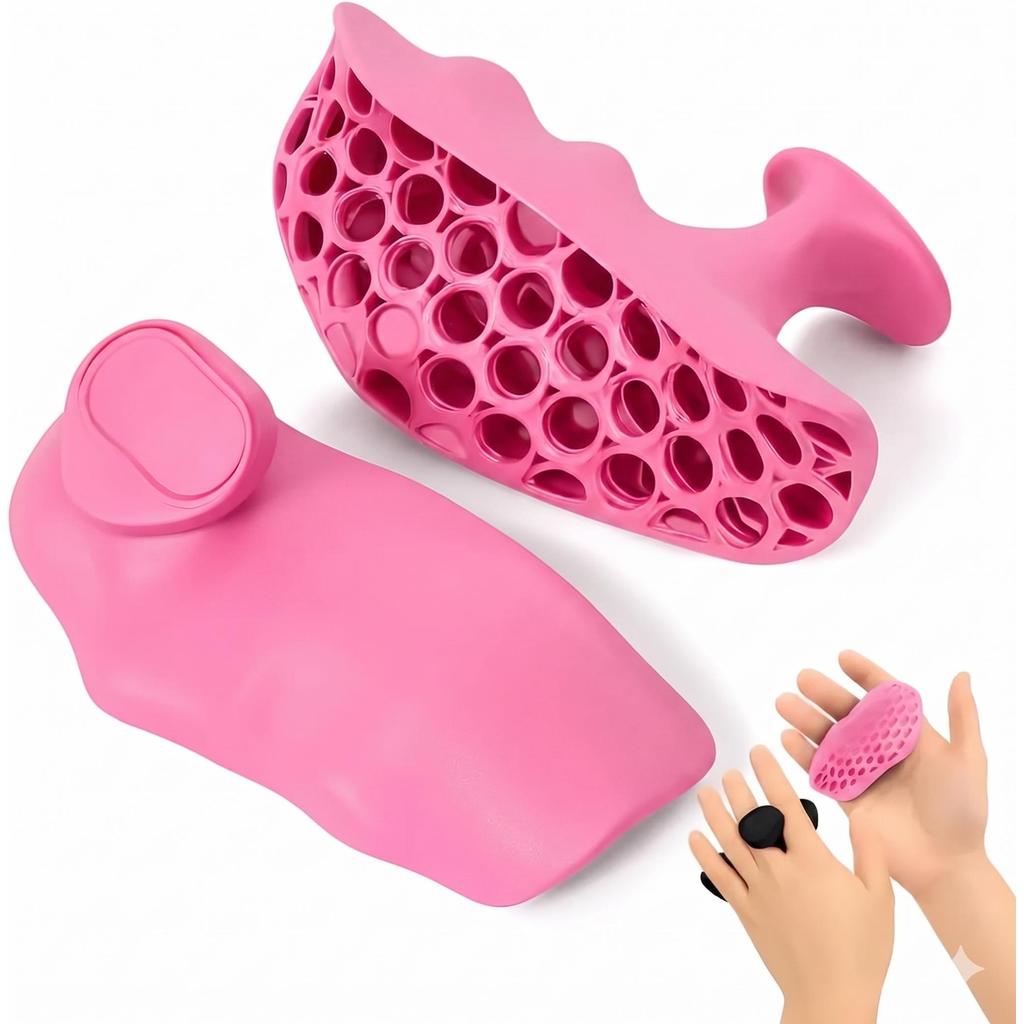 Luva Academia Musculação Grip - Protetor de Mãos Antiderrapante Anti calos - Unissex (1 PAR) - ROSA